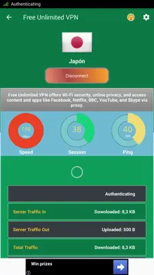 Free Unlimited VPN android App screenshot 3